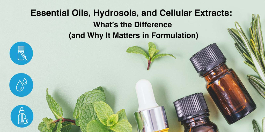 Essential Oils, Hydrosols, and Cellular Extracts: What To Know